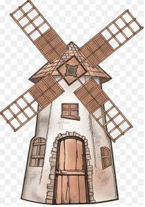 a drawing of a windmill with a window at EDIFICIO EL MOLINO in Popayan