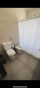 a bathroom with a toilet and a sink at Departamentos Rosina 1 in San Fernando del Valle de Catamarca