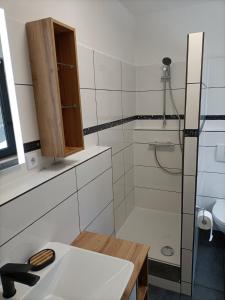 Ein Badezimmer in der Unterkunft Landhaus Dahlem