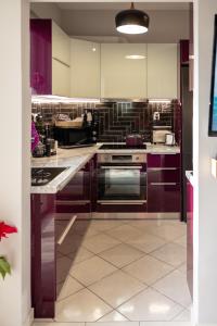 Kuchyň nebo kuchyňský kout v ubytování "Elegance" Central Luxury Apartment Piraeus