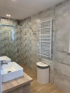 Kúpeľňa v ubytovaní Domek Maciej + 26 fotografií