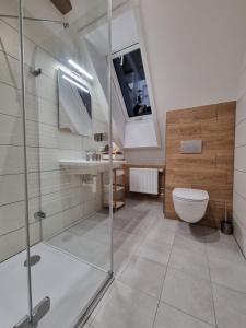 Koupelna v ubytování Apartmán U Bašty + 9 fotografií