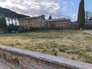 un viejo edificio con un campo de hierba delante de él en Home Sweet Home en Castel SantʼElia
