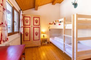 Posteľ alebo postele v izbe v ubytovaní Le Caribou - Appt 3 chambres proche pistes