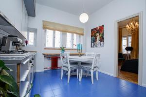 Kuchyň nebo kuchyňský kout v ubytování Apartment Peegel in city center free parking