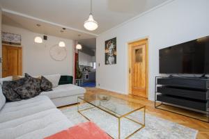 TV a/nebo společenská místnost v ubytování Apartment Peegel in city center free parking