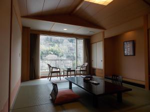 Posezení v ubytování Ryokan Fushioukaku