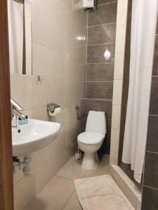 Koupelna v ubytování Hostel CENTRUM