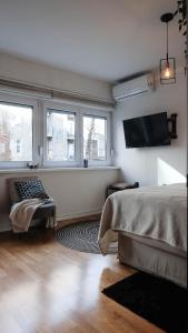 TV a/nebo společenská místnost v ubytování Cosy apartment