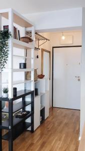 Kuchyň nebo kuchyňský kout v ubytování Cosy apartment