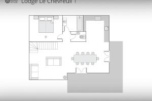 plan piętra domu w obiekcie Lodge le Chevreuil - OVO Network w mieście Le Grand-Bornand