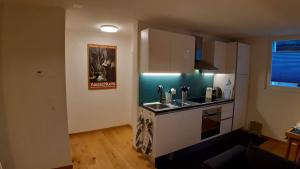 Kuchyň nebo kuchyňský kout v ubytování Ferienwohnung Meiringen