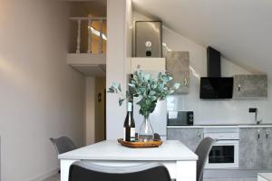 Kuchyň nebo kuchyňský kout v ubytování Apartamento Los olmos
