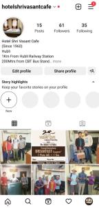 a collage of photos of a group of people at Shri Vasant Lodge in Hubli