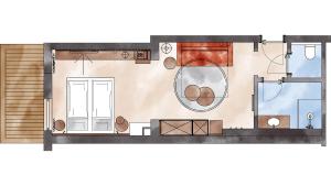 The floor plan of Adler Inn Tyrol Mountain Resort SUPERIOR