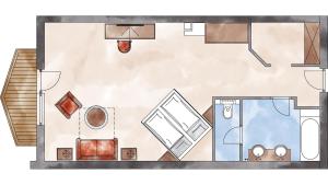The floor plan of Adler Inn Tyrol Mountain Resort SUPERIOR