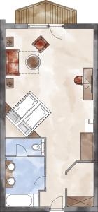 A kitchen or kitchenette at Adler Inn Tyrol Mountain Resort SUPERIOR