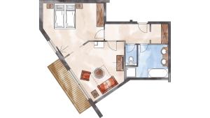 The floor plan of Adler Inn Tyrol Mountain Resort SUPERIOR