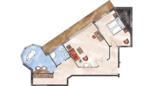 The floor plan of Adler Inn Tyrol Mountain Resort SUPERIOR