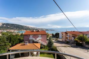 a view from the balcony of a house at Apartments Crnekovic I Zarok in Ba&scaron;ka