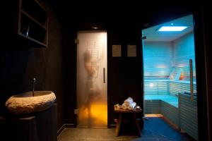 Koupelna v ubytování Wellness Hotel Zlatá Lípa