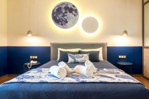 Posteľ alebo postele v izbe v ubytovaní Asteris Village