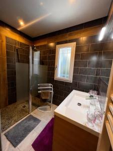 Kúpeľňa v ubytovaní Casa Sognu di Orizonte