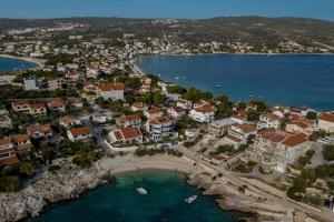 an aerial view of a town on a beach at Holiday Home Little Desire - Sevid in Sevid