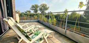 Balkón nebo terasa v ubytování Residence 5