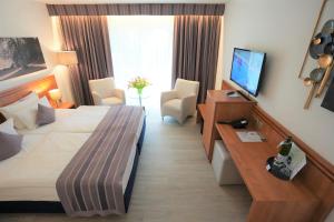 TV a/nebo společenská místnost v ubytování Parkhotel Sonnenberg