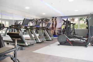 Fitness centrum a/nebo fitness zařízení v ubytování Sofisticado Hotel na Vila Olimpia