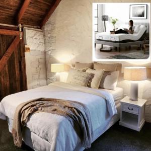 Katil atau katil-katil dalam bilik di Daylesford FROG HOLLOW ESTATE- The Retreat