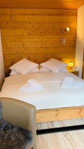 Letto o letti in una camera di Ferienwohnung Talhaus