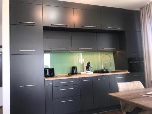 Kuchyň nebo kuchyňský kout v ubytování LakeView Apartment 305 Beachfront