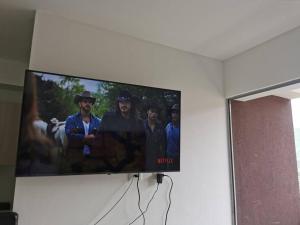 TV a/nebo společenská místnost v ubytování Hermoso lugar para largas y cortas estancias