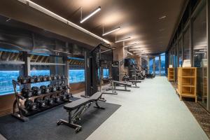 Fitness centrum a/nebo fitness zařízení v ubytování 宁波东钱湖望岚酒店