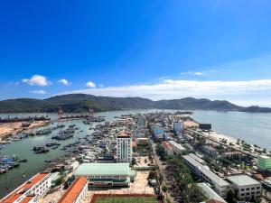 a view of a harbor with boats in the water at My home-Your home in Altara Quy Nhơn in Quy Nhon