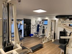 Fitness centrum a/nebo fitness zařízení v ubytování Hotel Platzhirsch