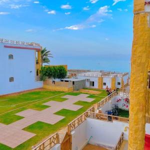 Vista general del mar o vista desde el chalet de montaña