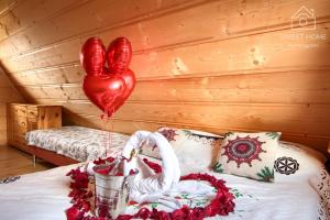 Posteľ alebo postele v izbe v ubytovaní Oaza Tatry I