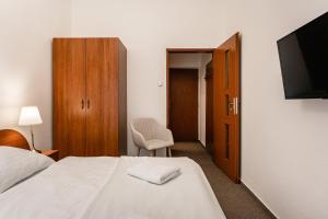 Postel nebo postele na pokoji v ubytování Vila Vyšehrad