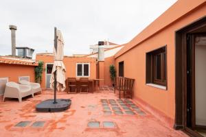 Patio nebo venkovní prostory v ubytování Ático Porto do Son