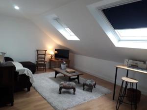 Telewizja i/lub zestaw kina domowego w obiekcie VUE SUR LES ETOILES - STAYHOME - Appart 7