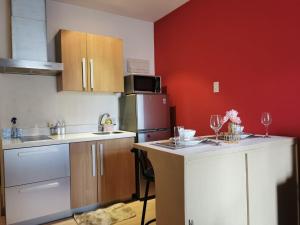 Kuchyň nebo kuchyňský kout v ubytování Elite Pod 807 Knightsbridge Makati