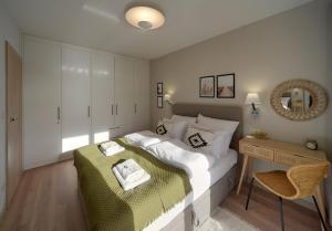 Posteľ alebo postele v izbe v ubytovaní Apartament Dziwnów Sagaris Spa