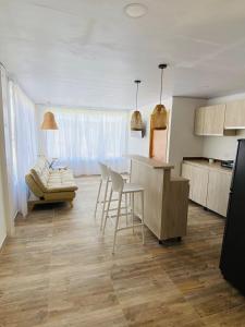 Kuchyň nebo kuchyňský kout v ubytování Apartamentos GreenUP