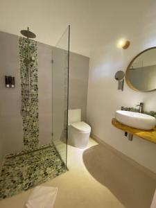Koupelna v ubytování Hotel Casa Coson