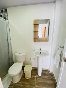 Koupelna v ubytování Apartamentos GreenUP