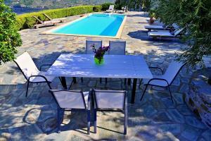 The swimming pool at or close to Danai villa