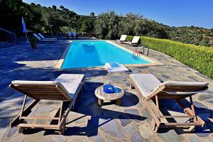 The swimming pool at or close to Danai villa